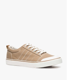 tennis homme en toile unie a bout renforce beige9372501_2