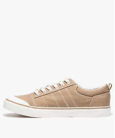 tennis homme en toile unie a bout renforce beige9372501_3