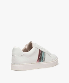 baskets femme empiecements metallises sur les cotes blanc9374701_4