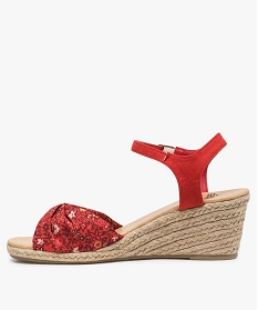 sandales femme a talon compense en corde rouge sandales a talon9391501_3
