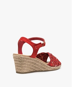 sandales femme a talon compense en corde rouge sandales a talon9391501_4