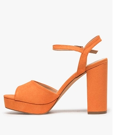 sandales femme a talon haut et plate-forme orange sandales a talon9394101_3
