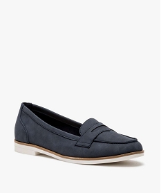 mocassins femme a semelle esprit bateau noir mocassins9400001_2