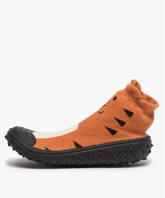 chaussons garcon en forme de chaussettes tigre orange9409501_3