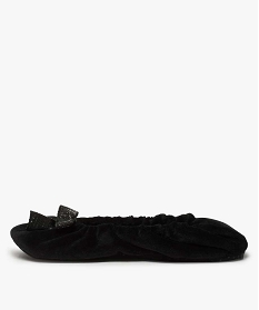 chaussons femme ballerines elastiquees en velours noir vif9412501_3