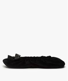 chaussons femme ballerines elastiquees en velours noir9412501_3