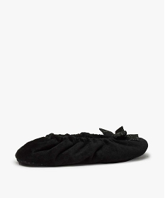 chaussons femme ballerines elastiquees en velours noir vif9412501_4