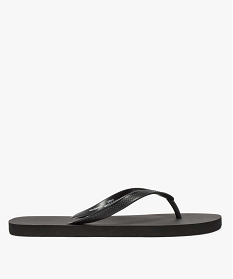GEMO Tongs garçon unies noir vif