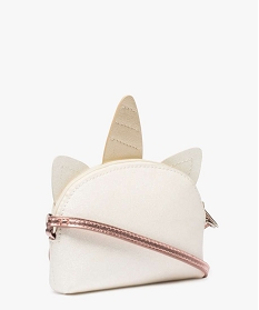 sac a main paillete motif licorne en relief fille blanc standard9432001_2