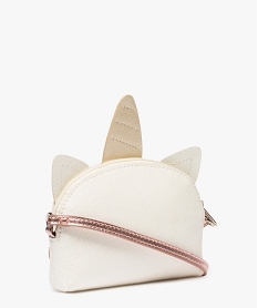 sac a main fille paillete motif licorne en relief blanc9432001_4