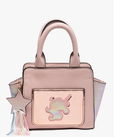 sac fille avec motif licorne paillete rose sacs bandouliere9432301_1