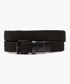 GEMO Ceinture tressée élastique homme noir standard