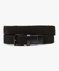 ceinture homme tressee elastique noir standard9436301_1