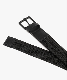 ceinture tressee elastique homme noir standard9436301_3