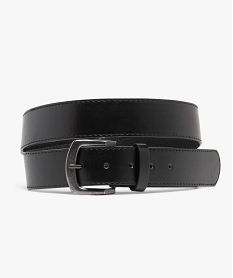 ceinture homme avec large boucle en metal vieilli noir9436401_2