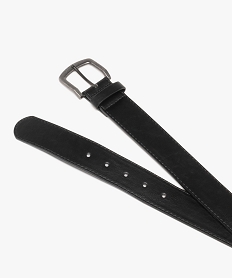 ceinture homme avec large boucle en metal vieilli noir9436401_3