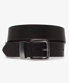 ceinture homme avec boucle de fermeture carree en metal noir standard9437801_1