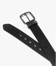 ceinture homme avec boucle de fermeture carree en metal noir9437801_3