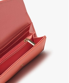 porte-monnaie femme forme enveloppe avec mousqueton rose porte-monnaie et portefeuilles9439101_3