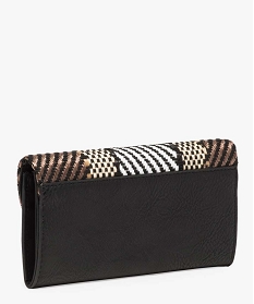 portefeuille femme avec rabat multicolore noir porte-monnaie et portefeuilles9439901_2