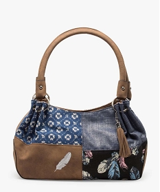 sac femme en toile imprimee facon patchwork bleu sacs a main9453101_1