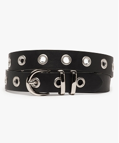 ceinture avec oeillets metalliques femme noir standard ceintures9454601_3