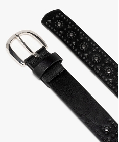 ceinture femme avec perforations fantaisie noir standard9455101_2