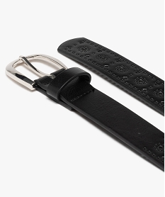 ceinture femme avec perforations fantaisie noir standard9455101_3