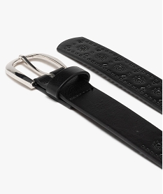ceinture femme avec perforations fantaisie noir standard ceintures9455101_3