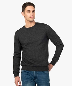 sweat homme molletonne contenant du coton bio gris sweats9457101_1