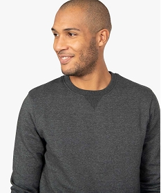 sweat homme molletonne contenant du coton bio gris9457101_2