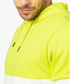 sweat homme tricolore a capuche et poche kangourou imprime sweats9457901_2