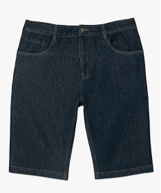 bermuda en jean homme coupe droite bleu shorts en jean9462801_4