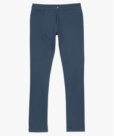 pantalon homme 5 poches straight en toile extensible bleu9463501_4
