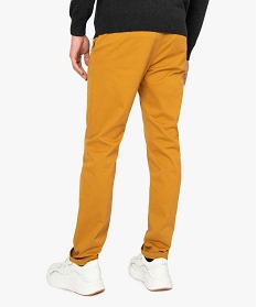 pantalon homme chino coupe straight jaune9464001_3