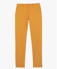 pantalon homme chino coupe slim jaune pantalons de costume9464001_4