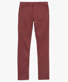 pantalon homme chino coupe straight rouge9464201_4