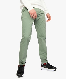 pantalon homme chino coupe slim vert pantalons9464301_1