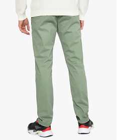 pantalon homme chino coupe slim vert pantalons9464301_3
