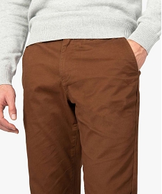 pantalon chino homme coupe regular brun pantalons9464901_2