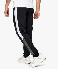 pantalon de jogging homme avec bande sur le cote noir pantalons de costume9465701_3