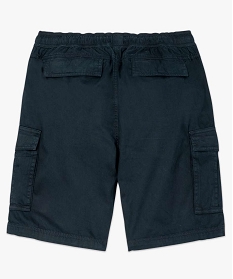 bermuda homme multipoche a taille elastiquee bleu shorts et bermudas9467701_2