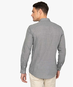 chemise homme a manches longues a fins motifs gris chemise manches longues9473201_3