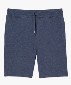 bermuda homme en maille molletonnee bleu shorts et bermudas9475301_4