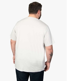 tee-shirt homme avec inscription effet 3d gris9489901_3