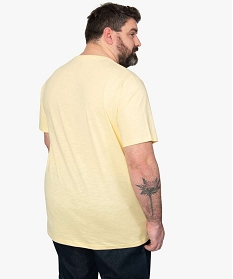tee-shirt homme avec large motif palmier jaune9490101_3