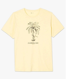 tee-shirt homme avec large motif palmier jaune9490101_4