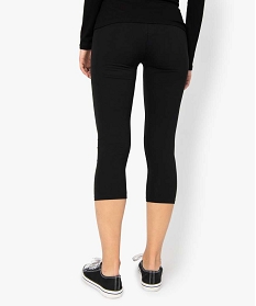 leggings femme contenant du coton bio longueur mollet noir leggings et jeggings9494301_3