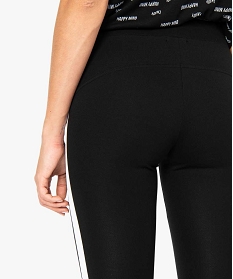 legging femme effet push-up a bandes laterales contrastantes noir leggings et jeggings9494901_2