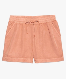 short femme en lyocell orange shorts9496301_4
